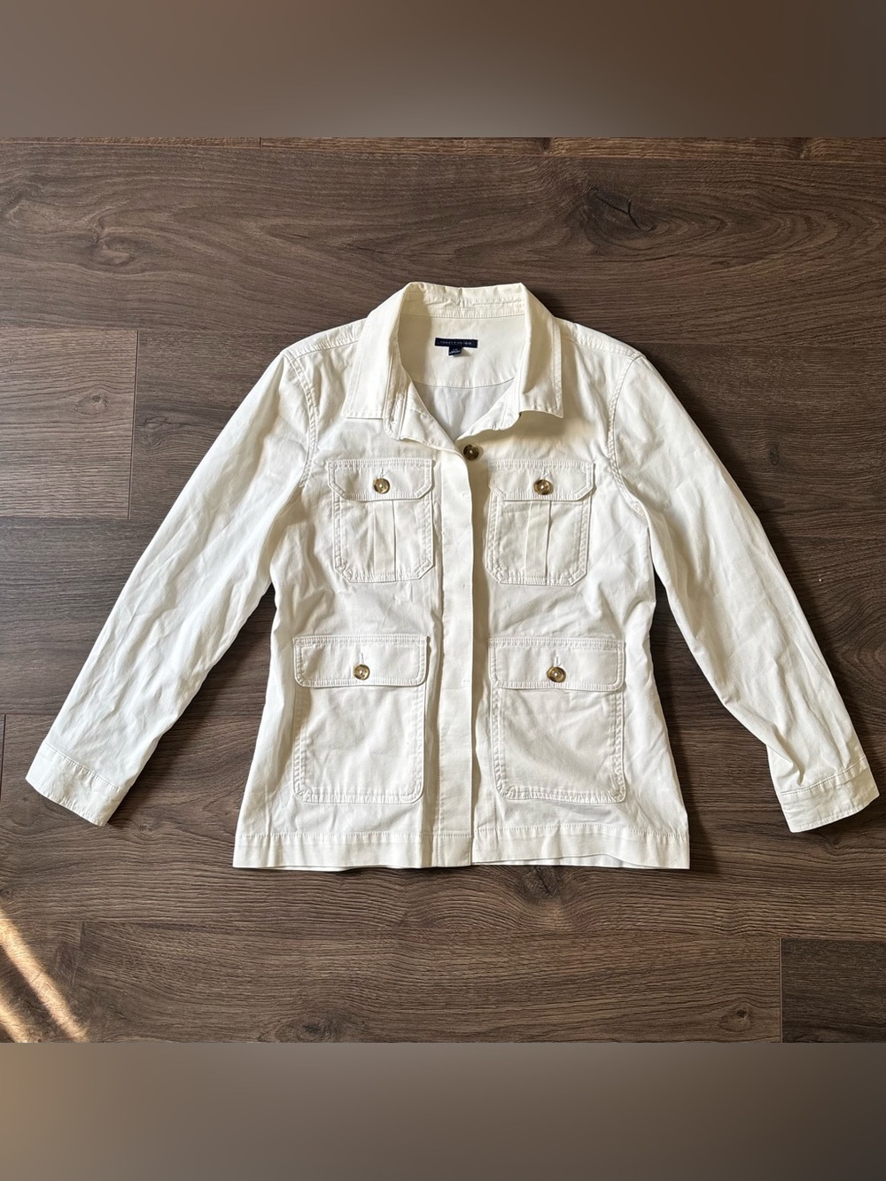 Tommy Hilfiger White Utility Jacket 🤍